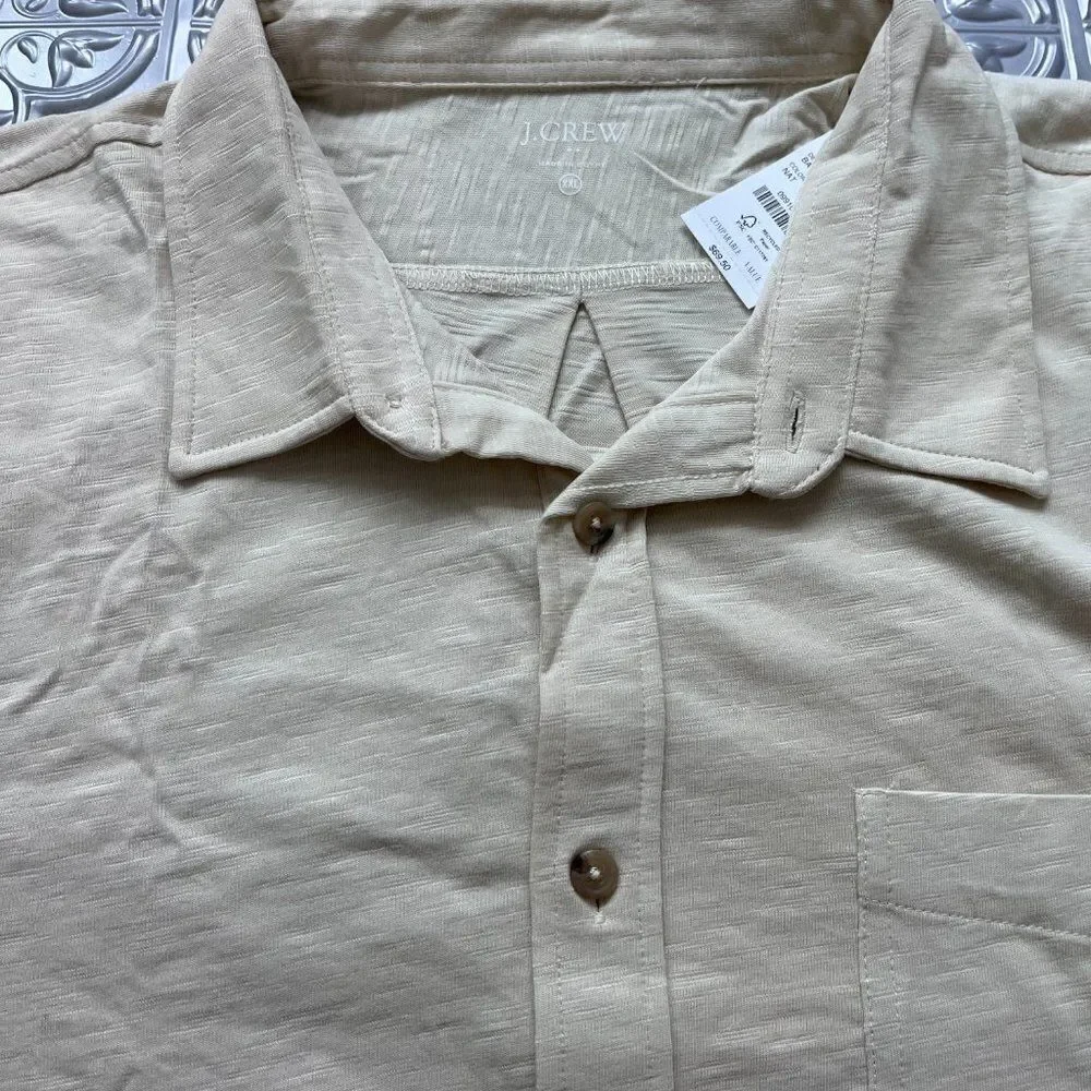 J CREW‎  MEN Knit Button-Down Cotton Shirt